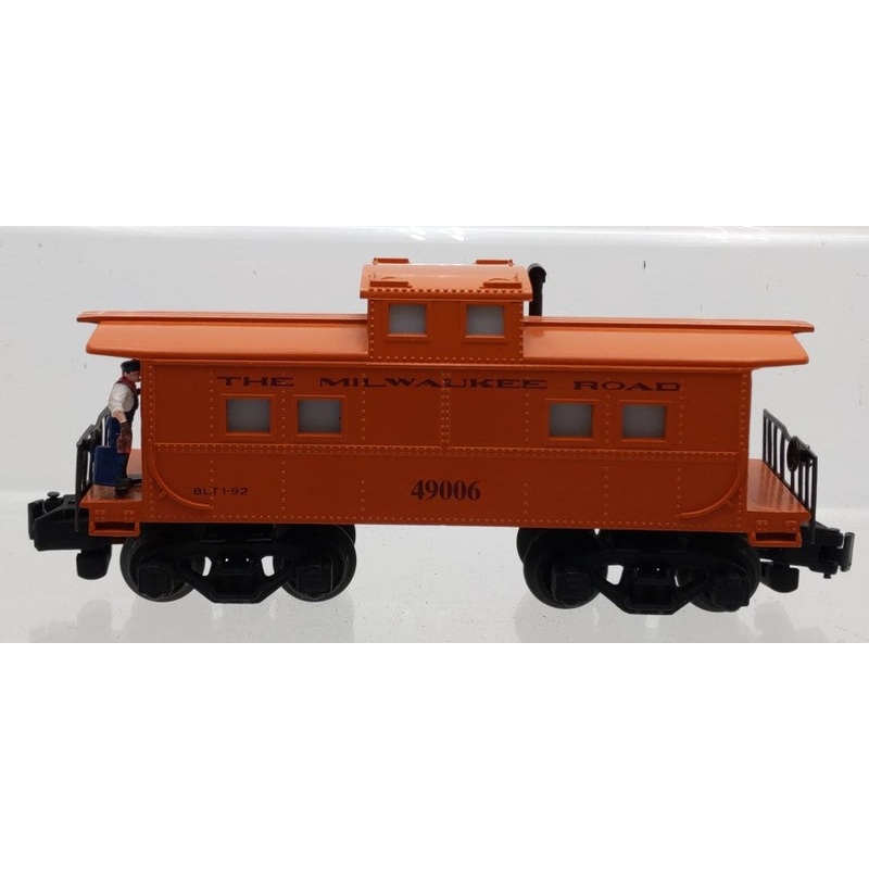 American Flyer 6-49006 S Gauge Milwaukee Road Caboose 49006 w/Operating Brakeman EX