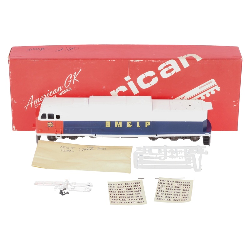 American GK HO Scale BM&LP E60 CF Diesel Locomotive EX/Box