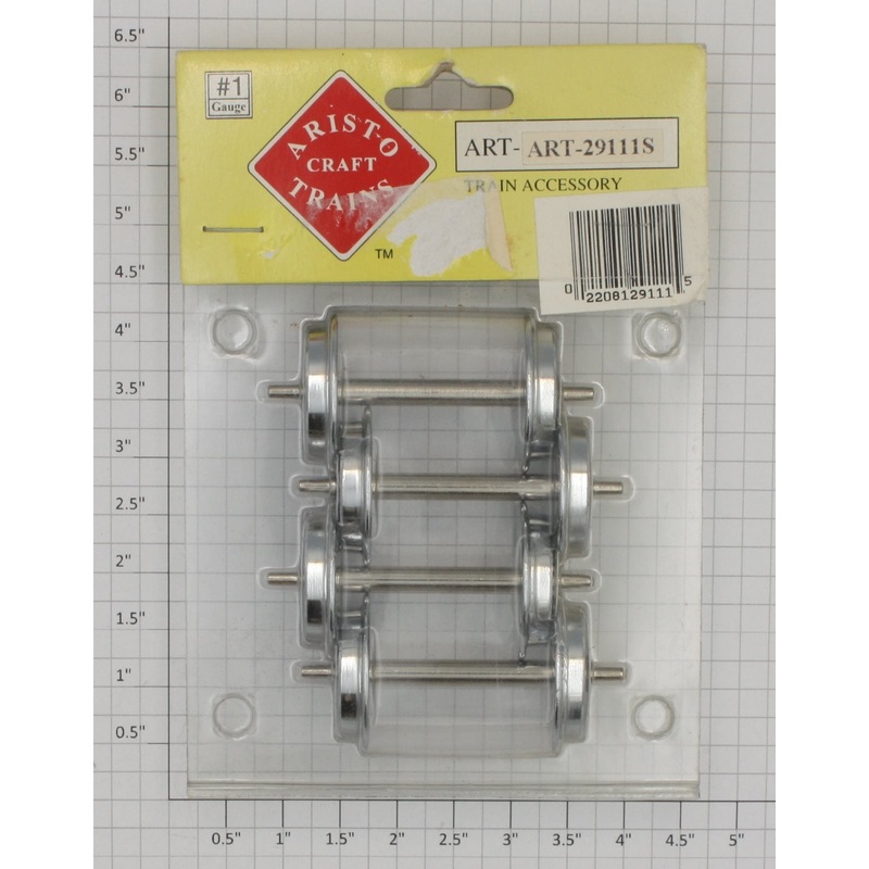 Aristo-Craft ART-29111S G Scale Chrome Metal Wheel Sets (Set of 4)