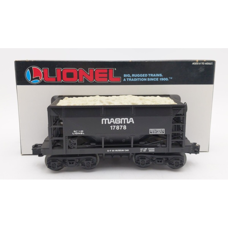 Lionel 6-17878 O Gauge TTOS-1989 Magma Miners Ore Museum Car w/Ore Load EX/Box
