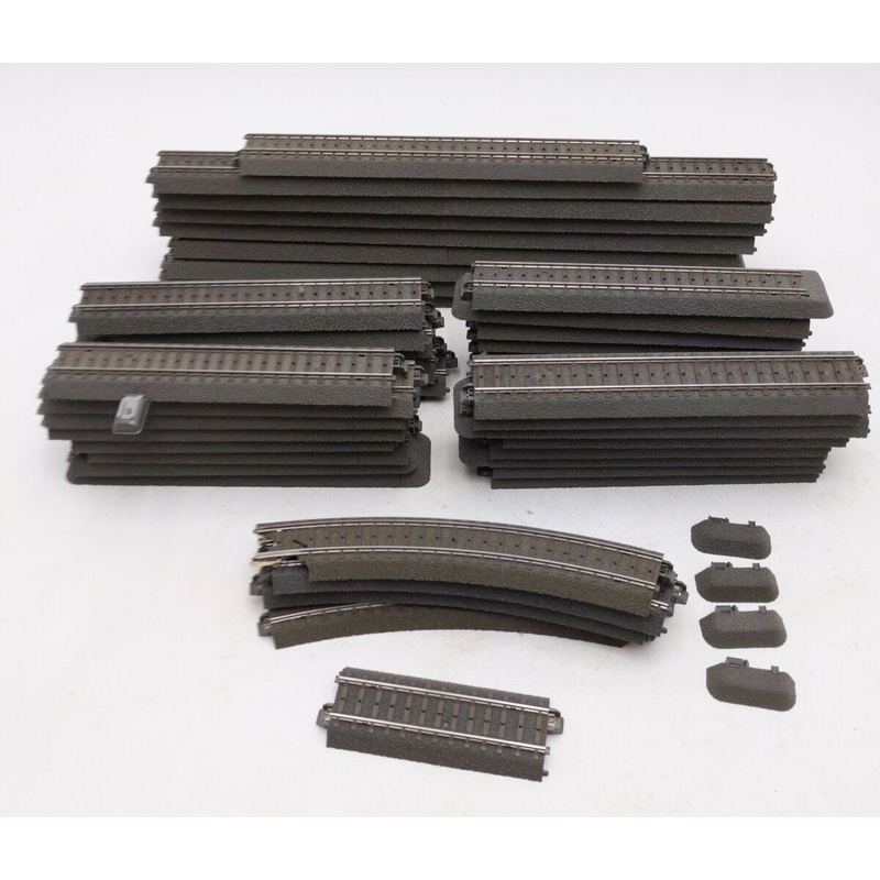 Marklin HO Assorted C Straight & Curved Track: 24122, 24188, 24229, 24130  [40+] VG