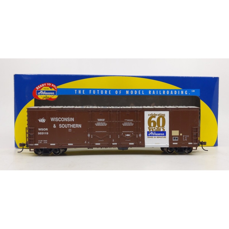 Athearn 95998 HO Scale Wisconsin & Southern 50′ Double-Plug Door Boxcar #503119 NIB