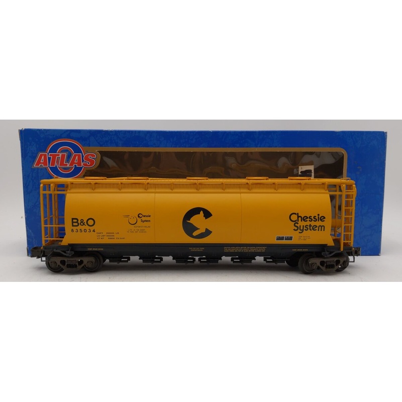 Atlas 6332-2 Chessie System Cylindrical Hopper #835034 (3-Rail) LN/Box