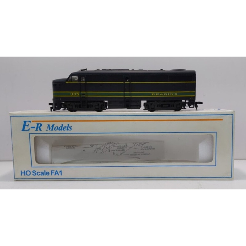 E-R Models 1012 HO Scale Reading FA1 Diesel Locomotive #305 LN/Box