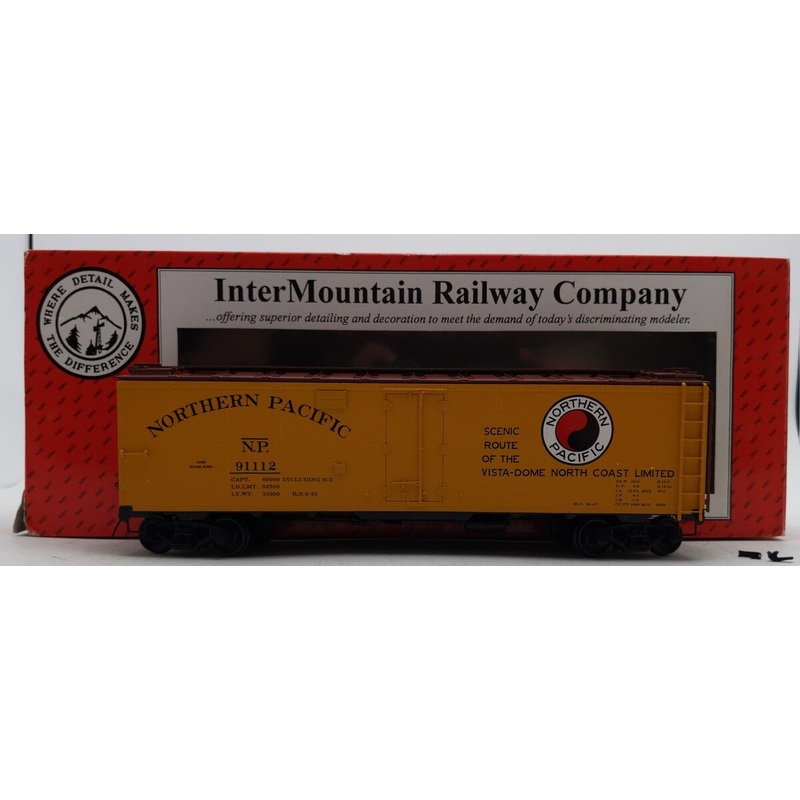 InterMountain 25315s-09 O Northern Pacifc Steel Sided Ice Bunkers #91112 EX/Box