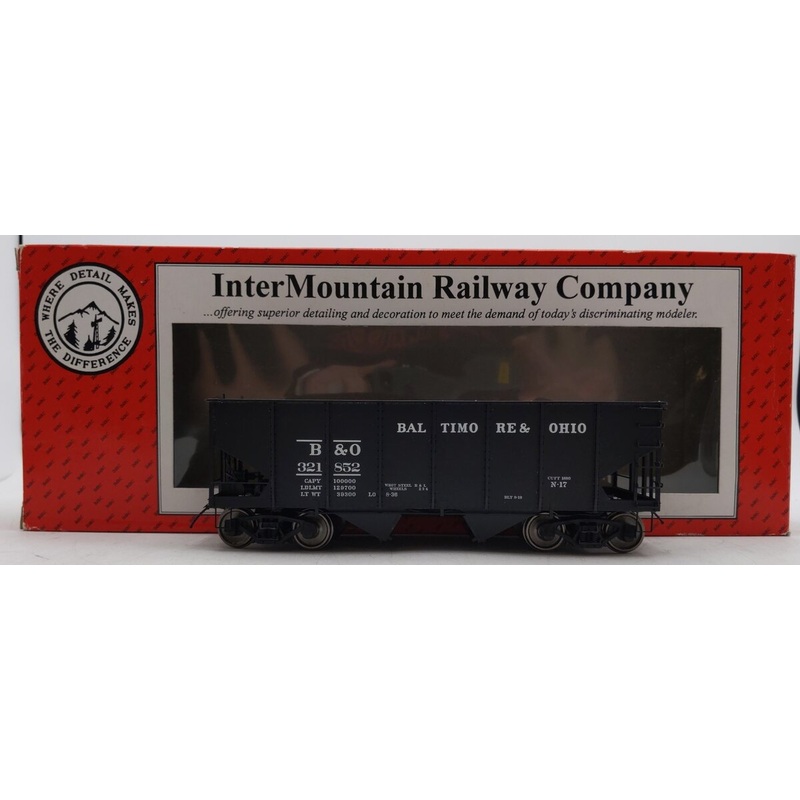 InterMountain 25401s-29 O Scale B&O USRA 55-Ton 2-Bay Hopper #321852 LN/Box