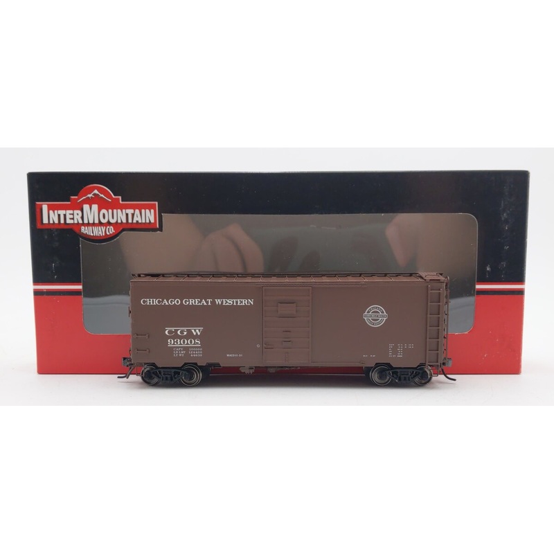 InterMountain 45413-01 HO Scale Chicago Great Western 40′ PS-1 Boxcar #93008 LN/Box