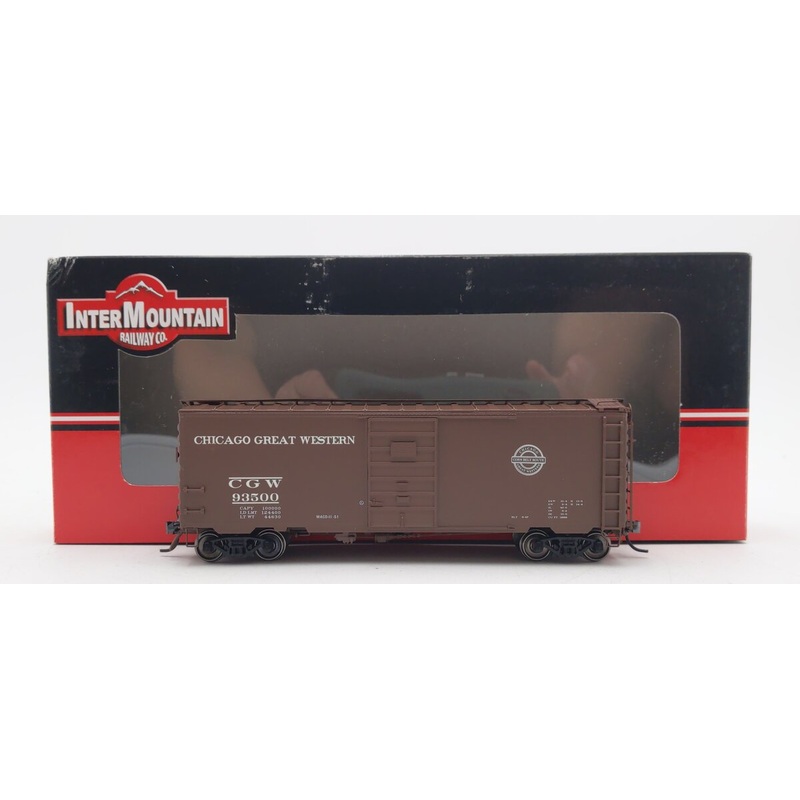 InterMountain 45413-06 HO Scale Chicago Great Western 40′ PS-1 Boxcar #93500 LN/Box