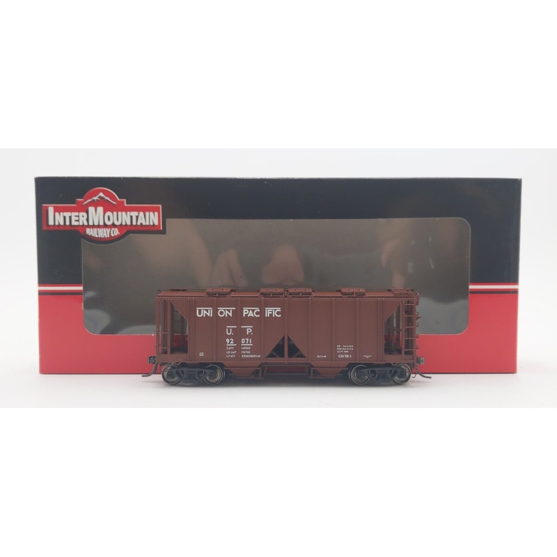 InterMountain 48606-10 HO Scale Union Pacific 1958 CuFt Hopper Car #92071 EX/Box