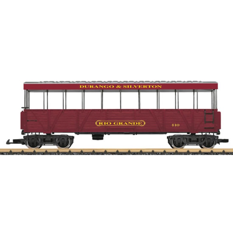 LGB 30261 G D&S RR Rio Grande Open-Air Observation Car NIB
