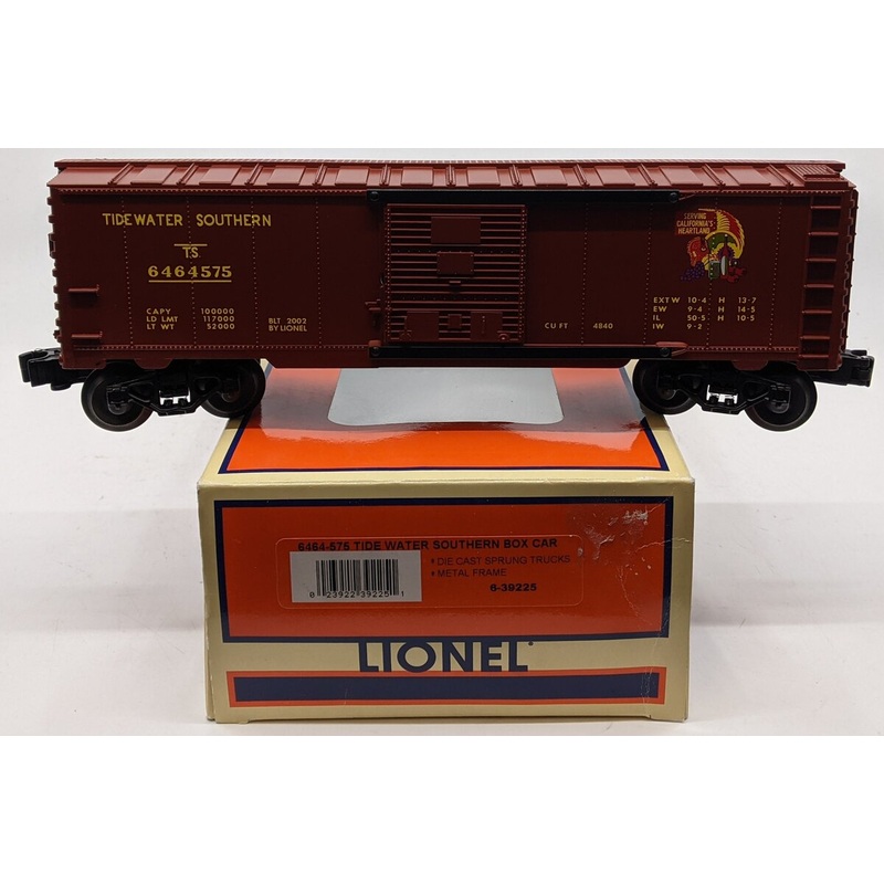 Lionel 6-39225 O Gauge Tidewater Southern Box Car #6464575 EX/Box