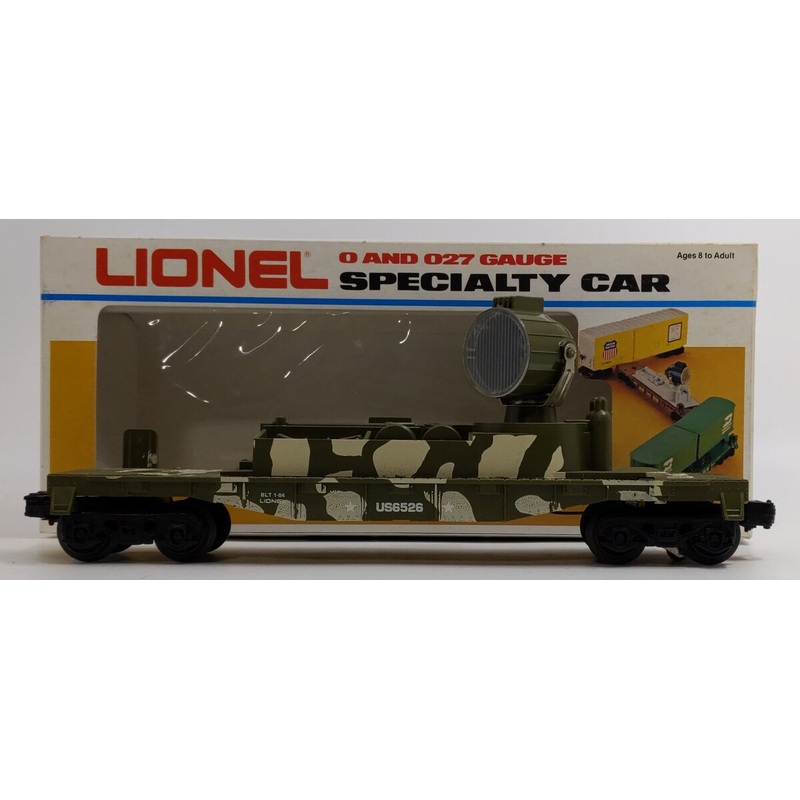 Lionel 6-6526 O Gauge US Marines Operating Searchlight Car EX/Box