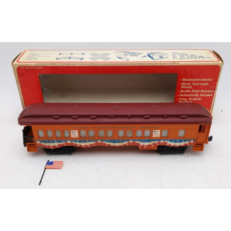 Lionel 6-9527 O Gauge Milwaukee Road FDR Campaign Observation Car VG/Box