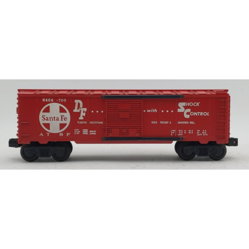 Lionel 6464-700 Vintage O Santa Fe Boxcar – Type IV VG