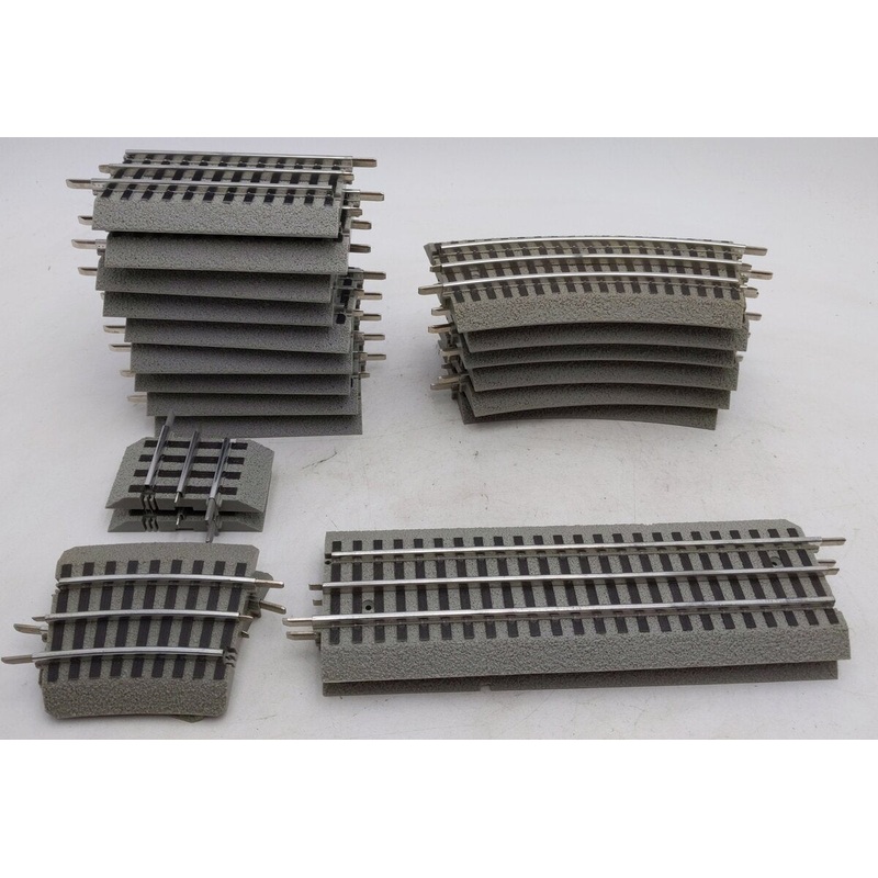 Lionel O Gauge Assorted Fastrack Straight & Curved Track Sections [21] EX