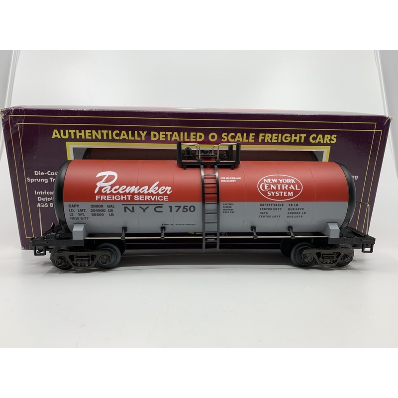 MTH 20-9202 O NYC Pacemaker Single Dome Tank Car #1750 NIB