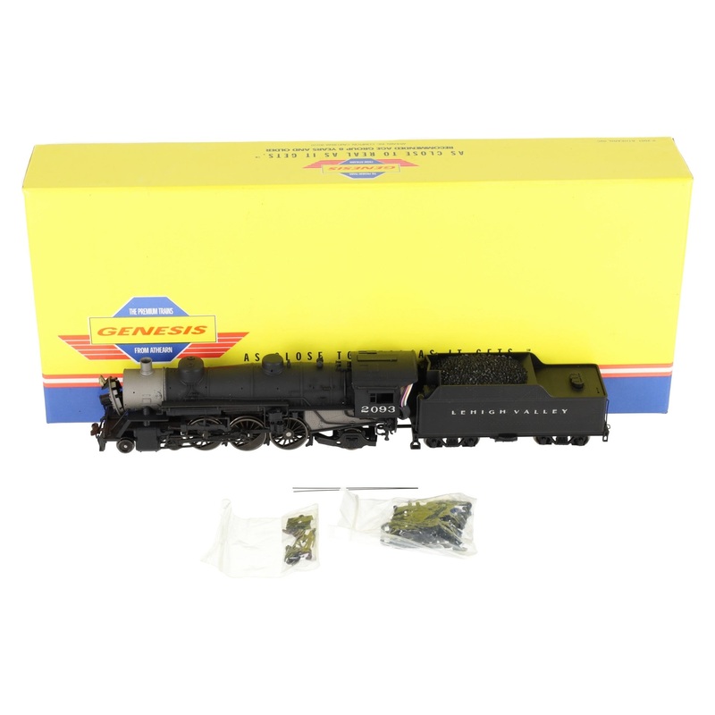 Athearn G9040 HO Scale Lehigh Valley USRA 4-6-2 Steam Loco & Tender (Custom) EX/Box