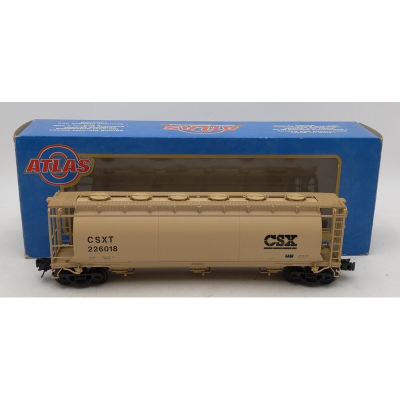 Atlas 6317-2 CSX 3-Bay Cylindrical Hopper #226018(3-Rail) EX/Box