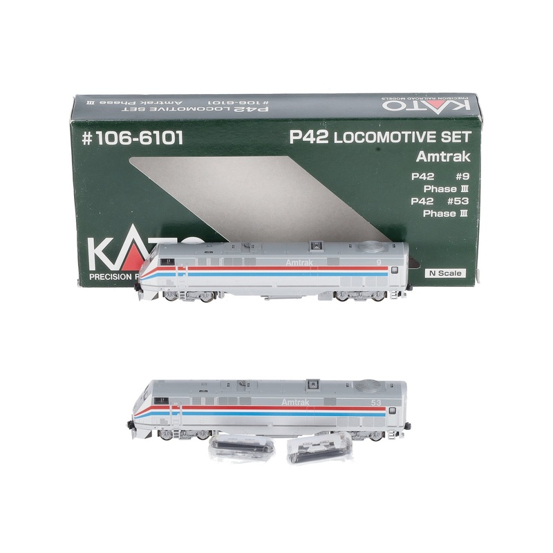 Kato 106-6101 N Scale Amtrak P42 Genesis Diesel Locomotive Set #9/#53 LN/Box