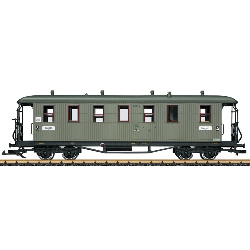 LGB 31354 G Saxon State Railroad 4th Class Era I Passenger Car NIB