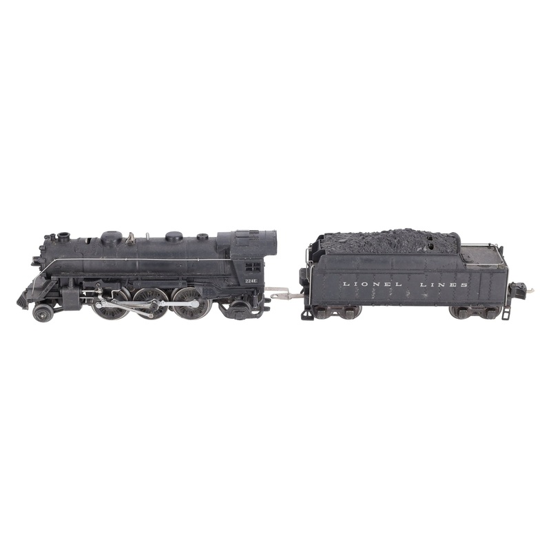 Lionel 224E Vintage O Die-Cast 2-6-2 Steam Locomotive & Tender #2224T EX