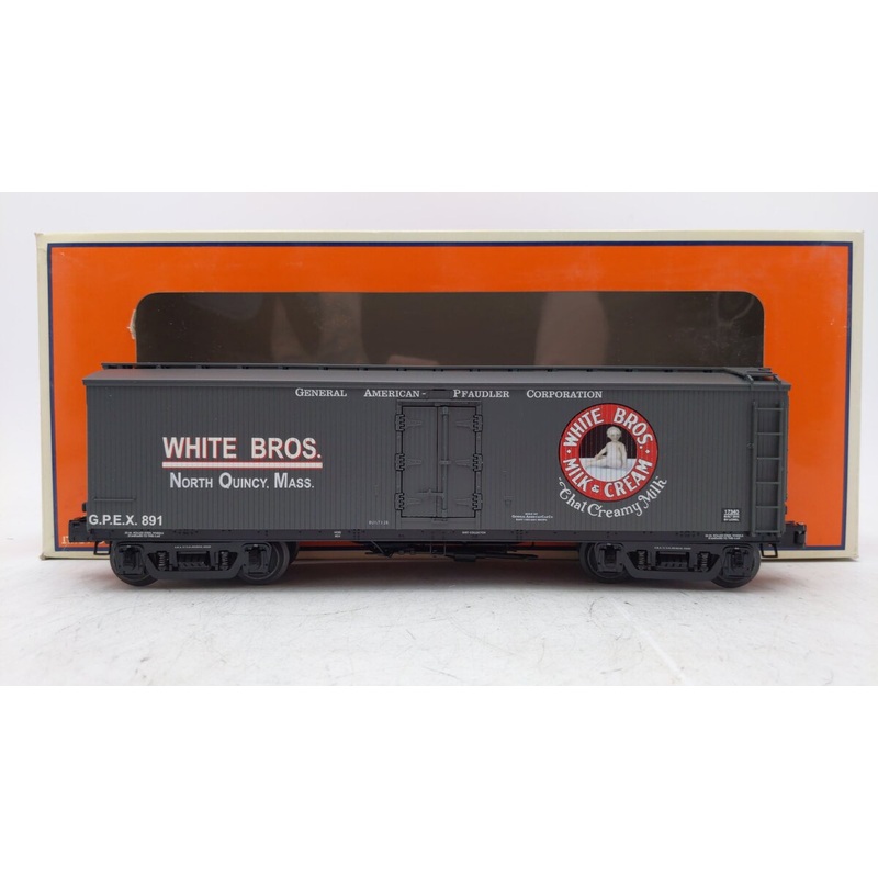 Lionel 6-17340 O Gauge White Brothers Milk Refrigerator Car #891 EX/Box
