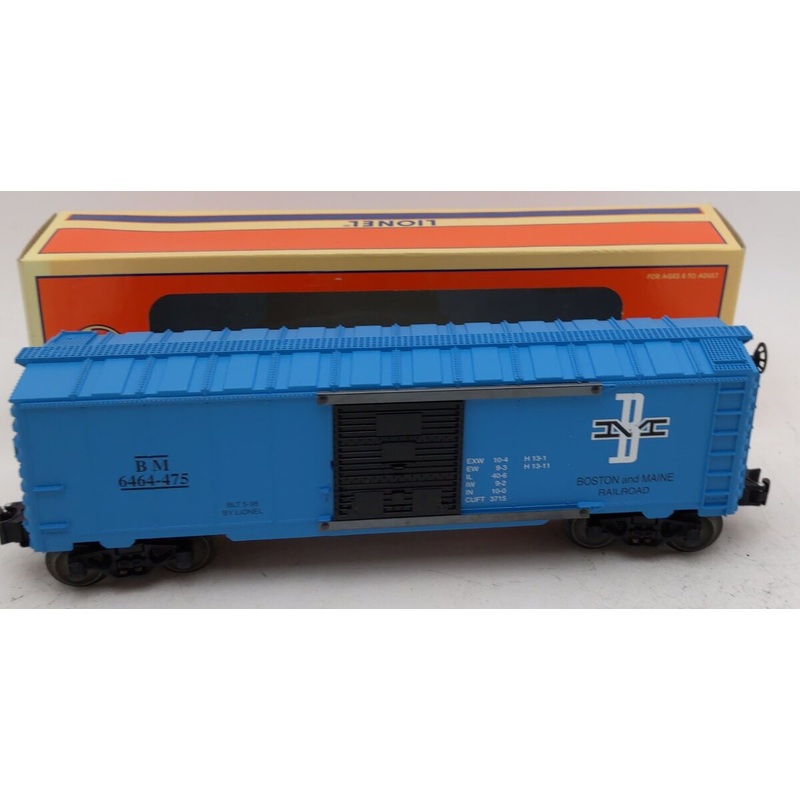 Lionel 6-29211 O Gauge Boston & Maine 6464 Boxcar #6464-475 EX/Box