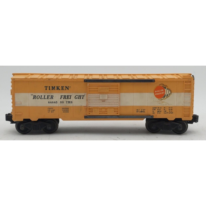 Lionel 6464-500 Vintage O Timken Boxcar -Type IIB Body Type VG