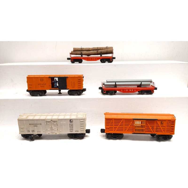 Lionel O Gauge Vintage Assorted Freight Cars: X3464, 6482, 6646 [5] VG
