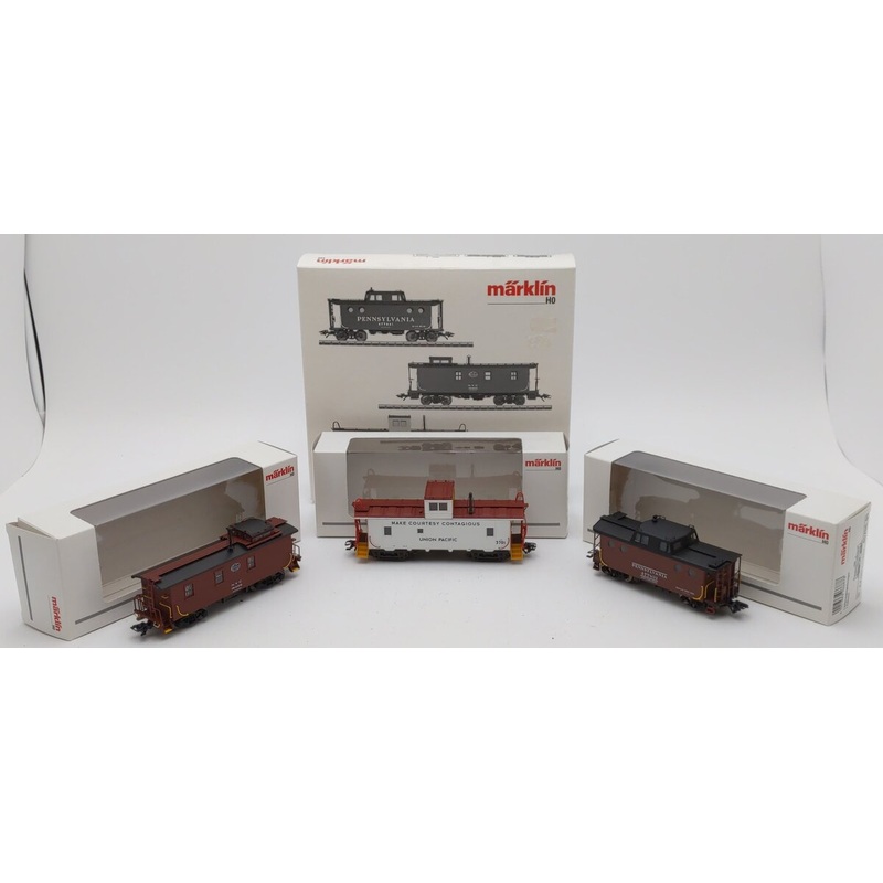 Marklin 45706 HO American Caboose Set (3) EX/Box