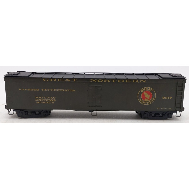 KMT HO Scale BRASS Painted G.N Express Reefer Box Car #2617 -Custom EX
