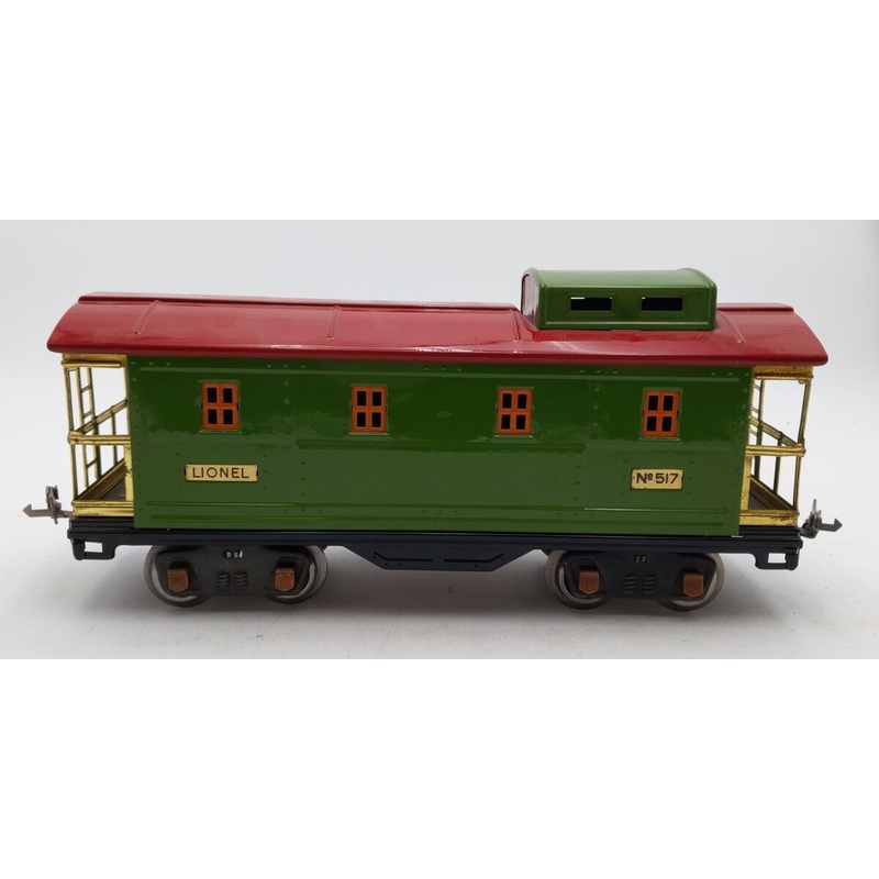 Lionel 517 Vintage Standard Gauge Tinplate Caboose – Restored EX