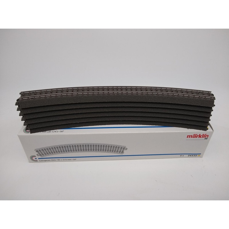 Marklin 24330 C Track 20-1/4 30 Curved Track Sections (Pack of 6) LN/Box