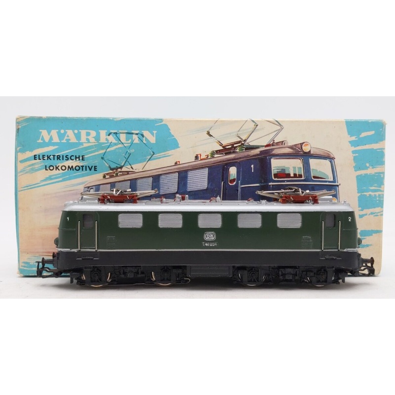 Marklin 3037 HO Deutsche Bahn Green Electric Locomotive #141211-3 VG/Box
