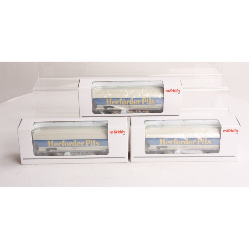 Marklin 46328 HO Scale Herforder Brewery High Capacity Covered Hopper 3-Car Set NIB