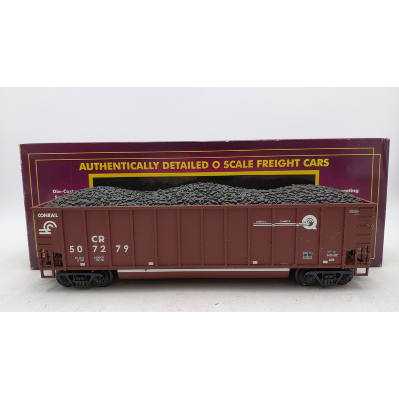MTH 20-97177 O Gauge Conrail Coalporter Hopper #507279 with Coal Load EX/Box