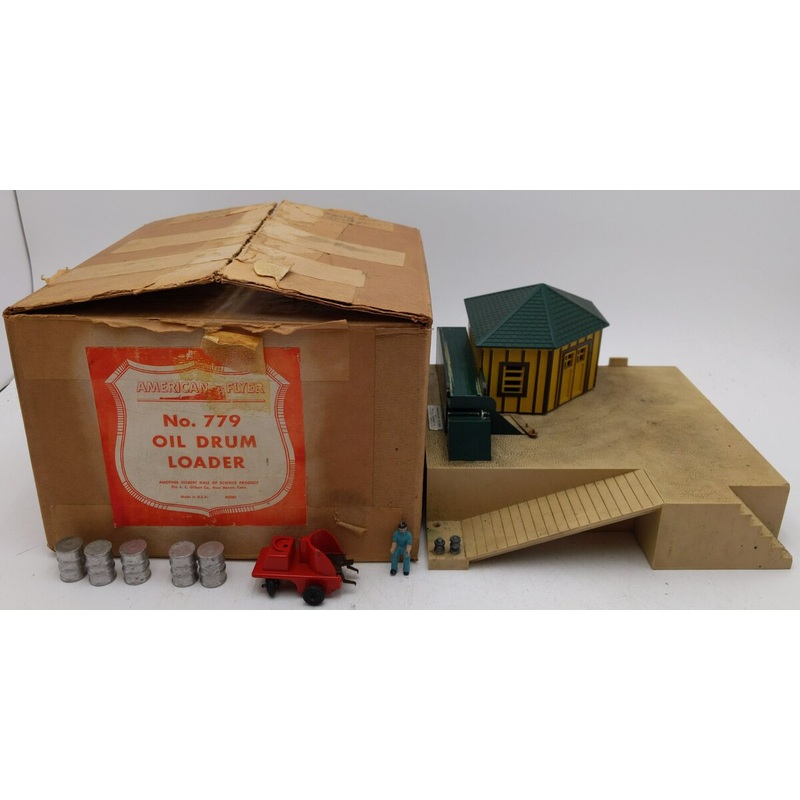 American Flyer 779 Vintage S Oil Drum Loader EX/Box