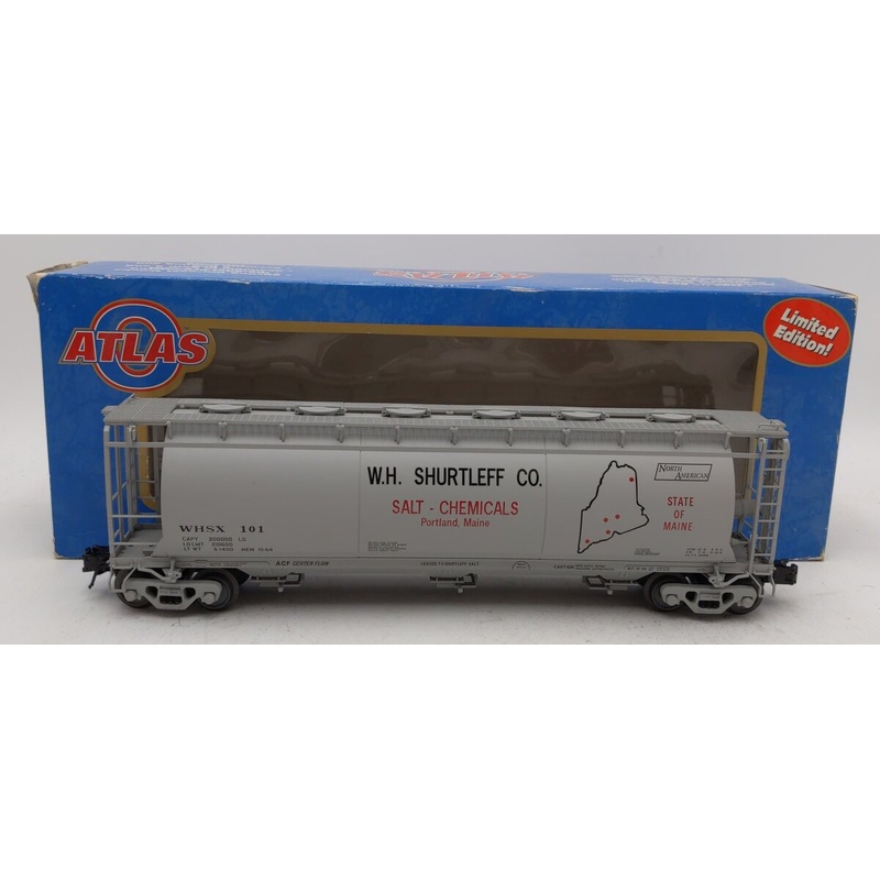 Atlas 6316-1 O Scale WHSX ACF 3 Bay Hopper-Shurtleff Salt #101 EX/Box