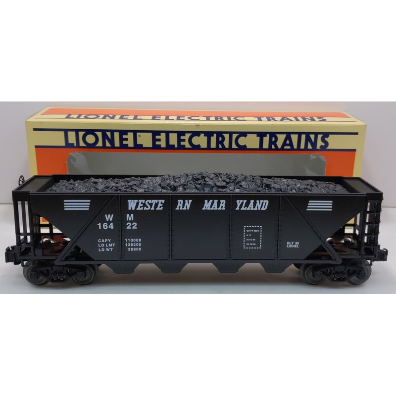 Lionel 6-16422 O Gauge Western Maryland Hopper w/Coal Load EX/Box