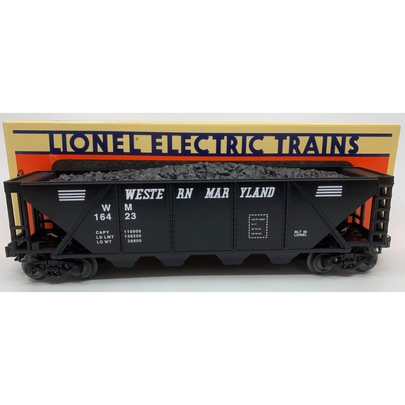 Lionel 6-16423 O Gauge Western Maryland Hopper w/Coal Load EX/Box
