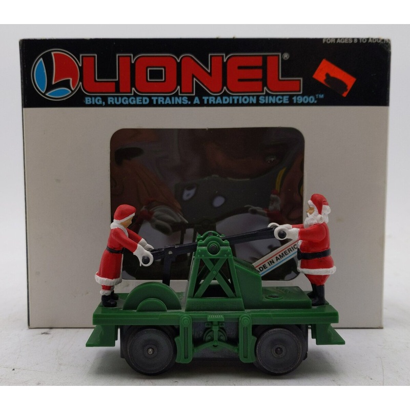 Lionel 6-18403 O Gauge Operating Santa Hand Car – Green EX/Box