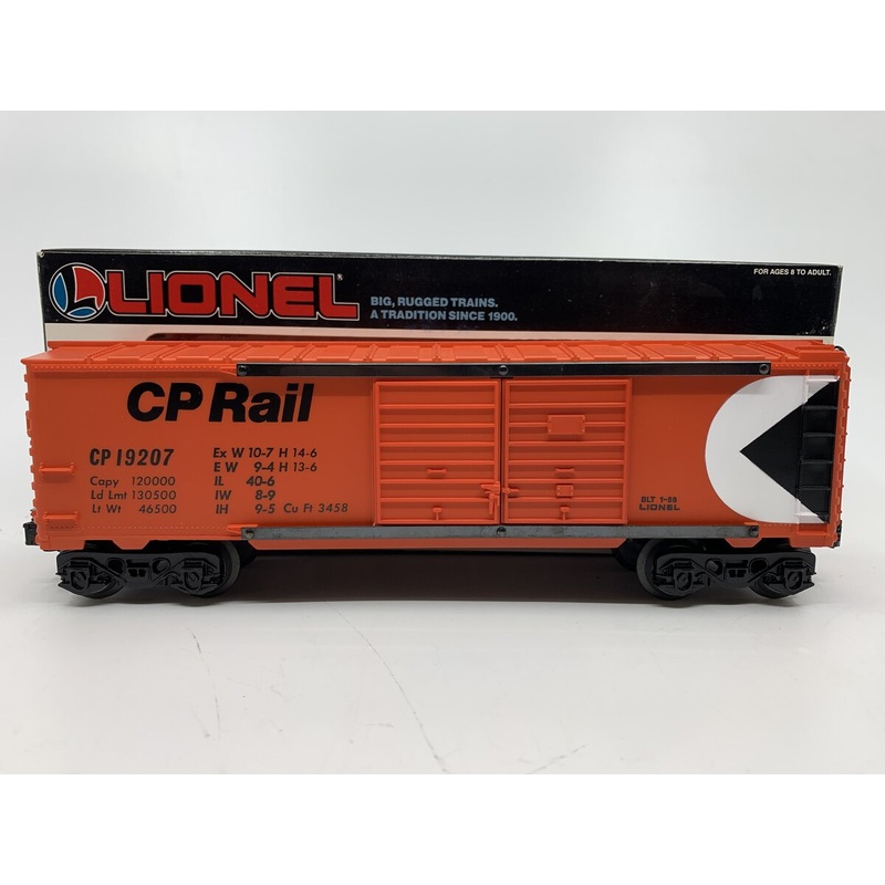 Lionel 6-19207 O Gauge CP Rail Double Door Boxcar EX/Box