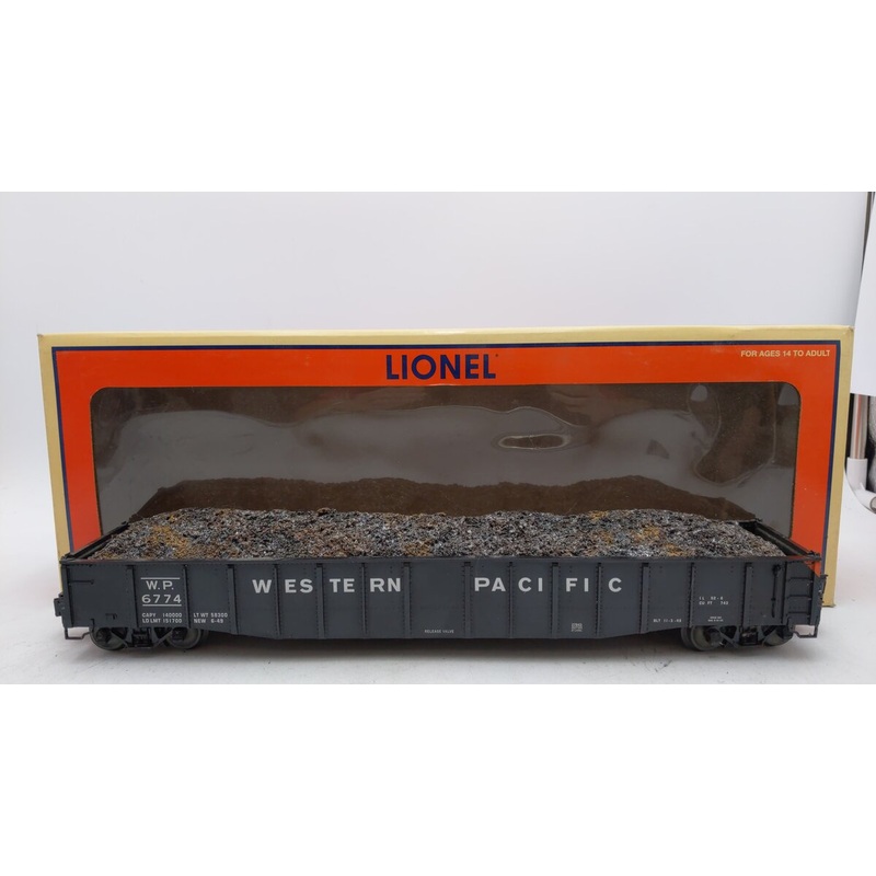 Lionel 6-27843 O Western Pacific PS-5 Gondola W/ Custom Load #6774 EX/Box