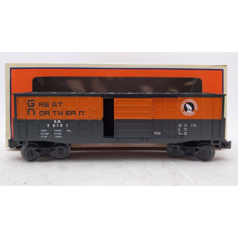 Lionel 6-36191 O Gauge Great Northern Waffle-Side Boxcar EX/Box