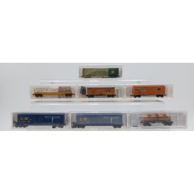 Micro-Trains Assorted N Scale Freight Cars [7] EX/Box