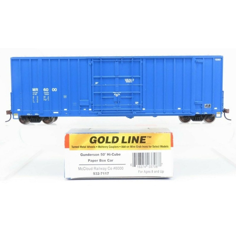 Walthers 932-7117 HO McCloud Railway Co. Gunderson 50′ Hi Cube Box Car #6000 NIB