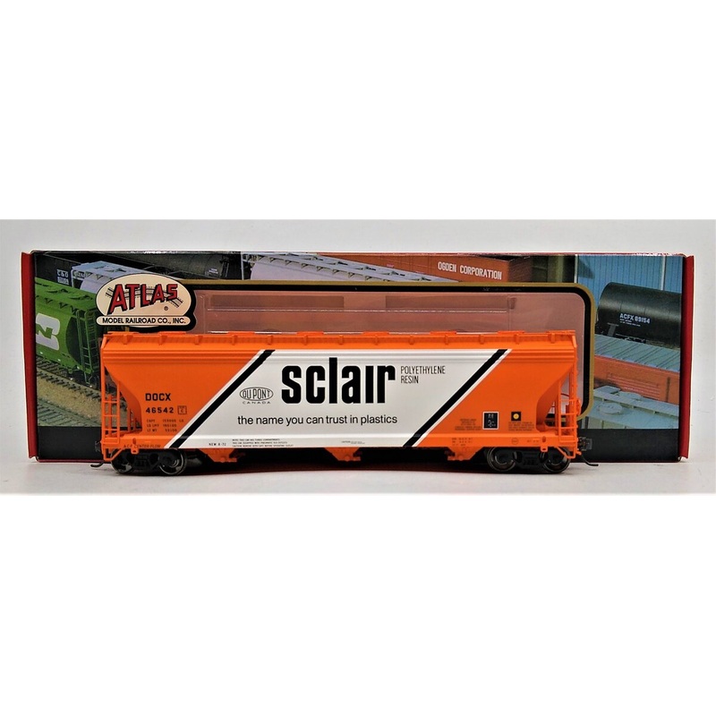 Atlas 1463-2 HO Scale Sclair 3 Bay Hopper Car #46542 LN/Box