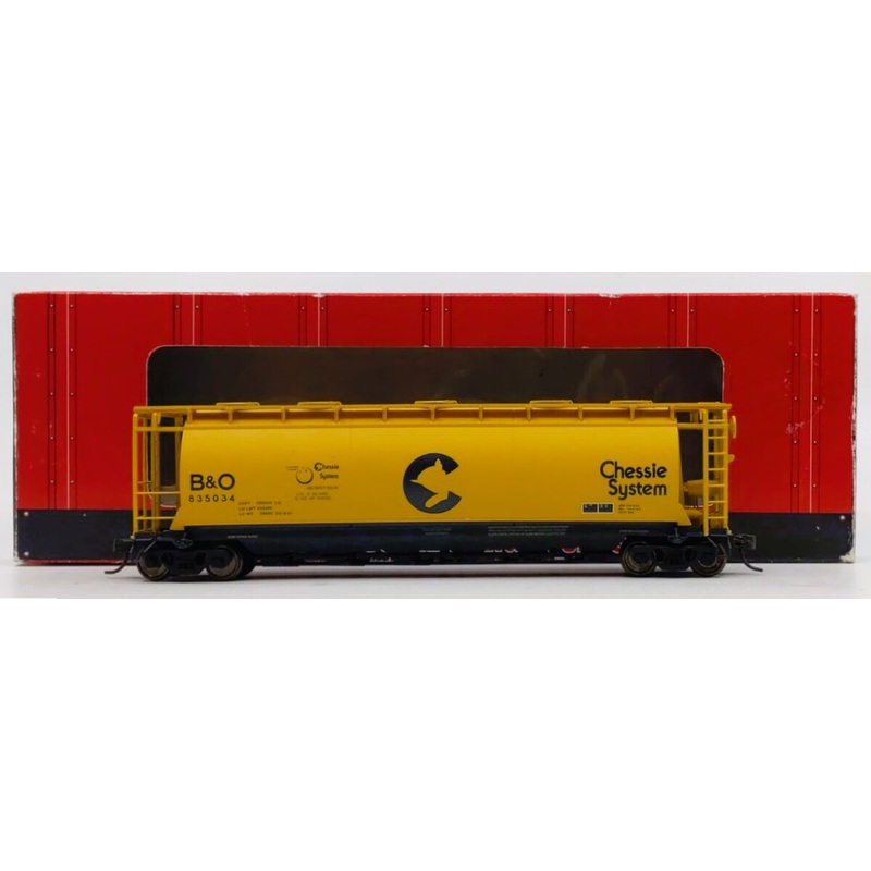 Atlas 1952-2 HO Scale Chessie System 6-Bay Cylindrical Hopper #835034 LN/Box