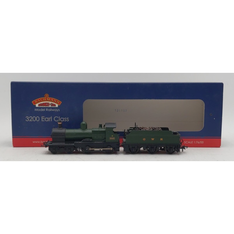 Bachmann 31-087DC OO GWR 3200 Earl Class Locomotive & Tender #9003 EX/Box