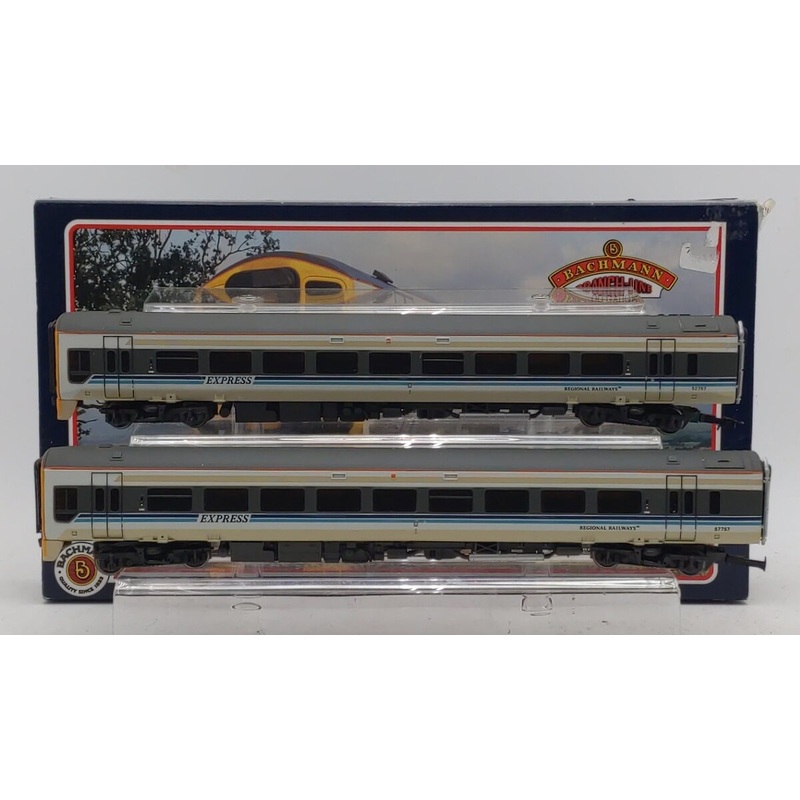 Bachmann 31-500B OO Scale Regional Railways Class 158 DMU 2 Car Set EX/Box